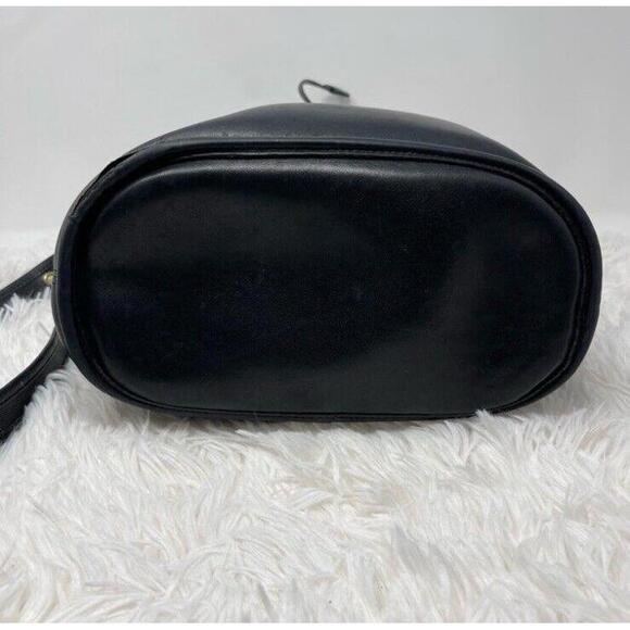 COACH 90’s Vintage Purse Lula's Legacy Leather Bucket Bag Black 9952 - Picture 4 of 14